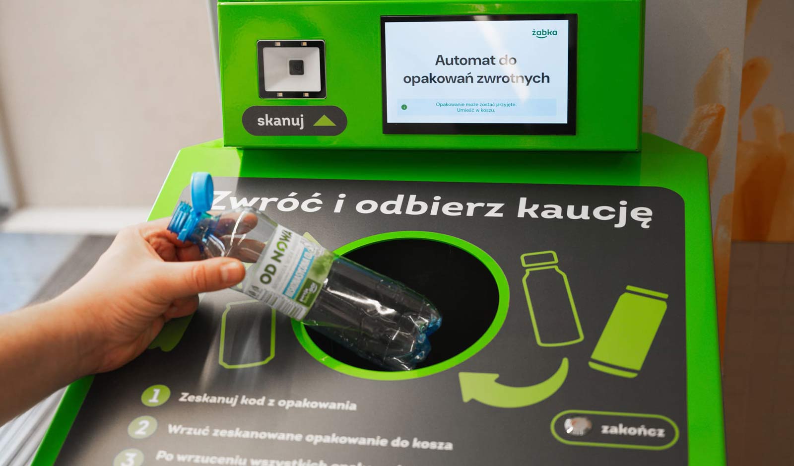 żabka zwrot butelek plastikowych